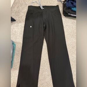 Figs Kade Black Cargo Pants
